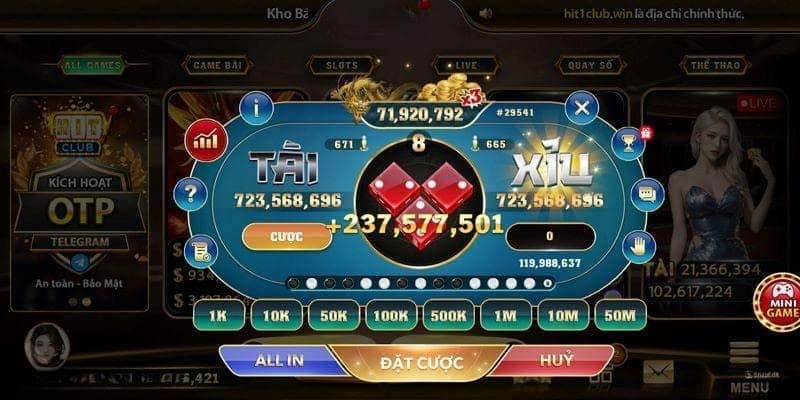 Game Tài Xỉu có thể tạo ra những khoản lợi nhuận cực kỳ ấn tượng